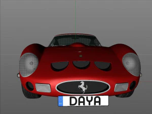 Ferrari 250 gto 1962 3D Model