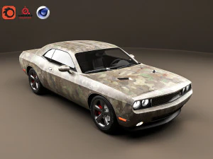 Dodge challenger r-t 3D Model