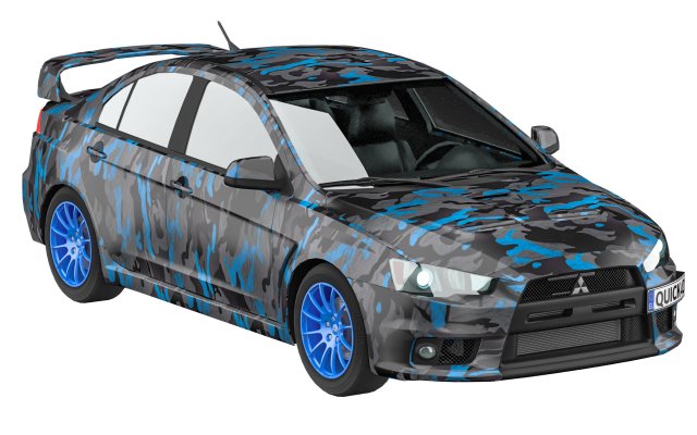 Mitsubishi-lancer x Modello 3D .c4d .max .obj .3ds .fbx .stl .blend 