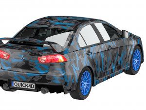 Mitsubishi-lancer x Modello 3D