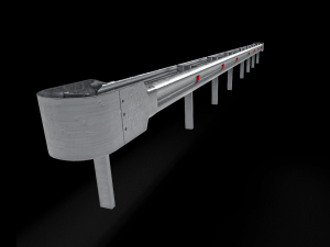 Road Barriers Collection Modello 3D