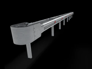 Road Barriers Collection 3D Model