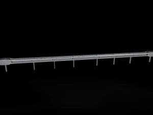 Road Barriers Collection 3D Model
