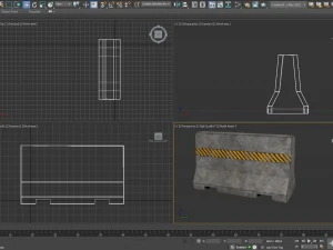 Road Barriers Collection 3D Model