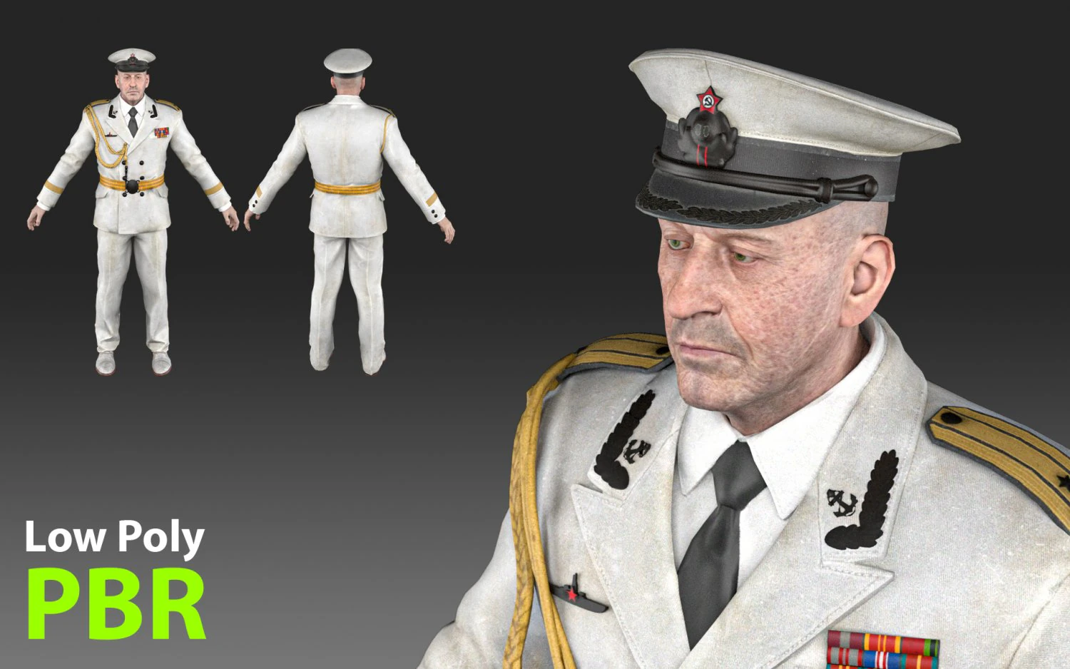 Soldat Character 3D Model .c4d .max .obj .3ds .fbx .stl .blend 