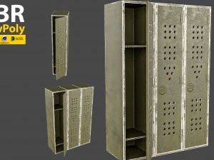 Kast SCIFI-kluisjes 3D Model