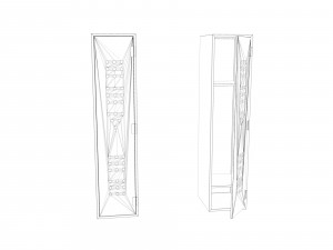 Cabinet SCIFI Lockers Modelo 3D