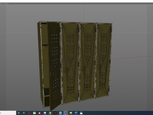 Cabinet SCIFI Lockers Modelo 3D
