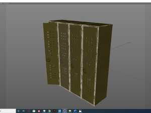 Cabinet SCIFI Lockers Modelo 3D