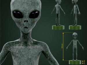 Alien character 3D Print Model