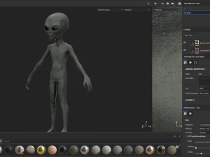 Alien character 3D Print Model