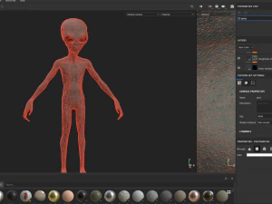 Alien character 3D Print Model