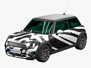 Cooper S 2022 LowPoly 3D Model