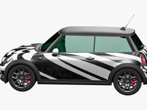 Cooper S 2022 LowPoly 3D Model