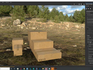 Cardboard Boxes - Game ready props Low-poly 3D Model
