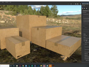 Cardboard Boxes - Game ready props Low-poly 3D Model
