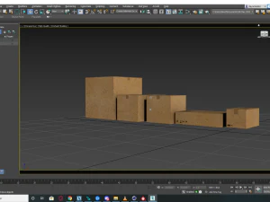 Cardboard Boxes - Game ready props Low-poly 3D Model
