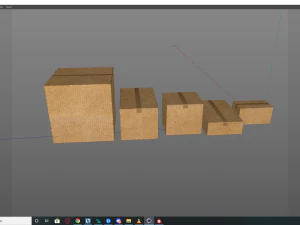 Cardboard Boxes - Game ready props Low-poly 3D Model