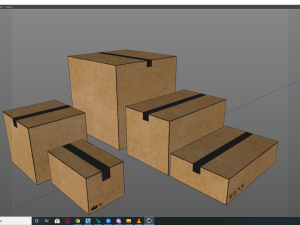 Cardboard Boxes - Game ready props Low-poly 3D Модель