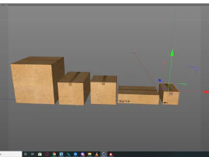 Cardboard Boxes - Game ready props Low-poly 3D Model
