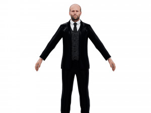 Jason Statham 3D Model