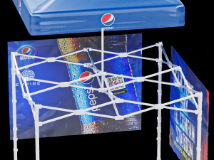 Marquee Tent Pack of 7 3D Model