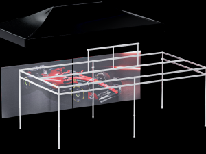 Marquee Tent Pack of 7 3D-Modell