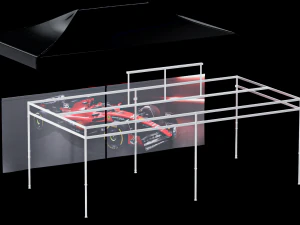 Marquee Tent Pack of 7 3D Model