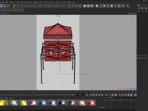 Marquee Tent Pack of 7 3D Model