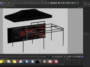 Marquee Tent Pack of 7 3D Model