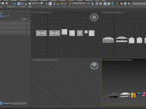Marquee Tent Pack of 7 3D Model