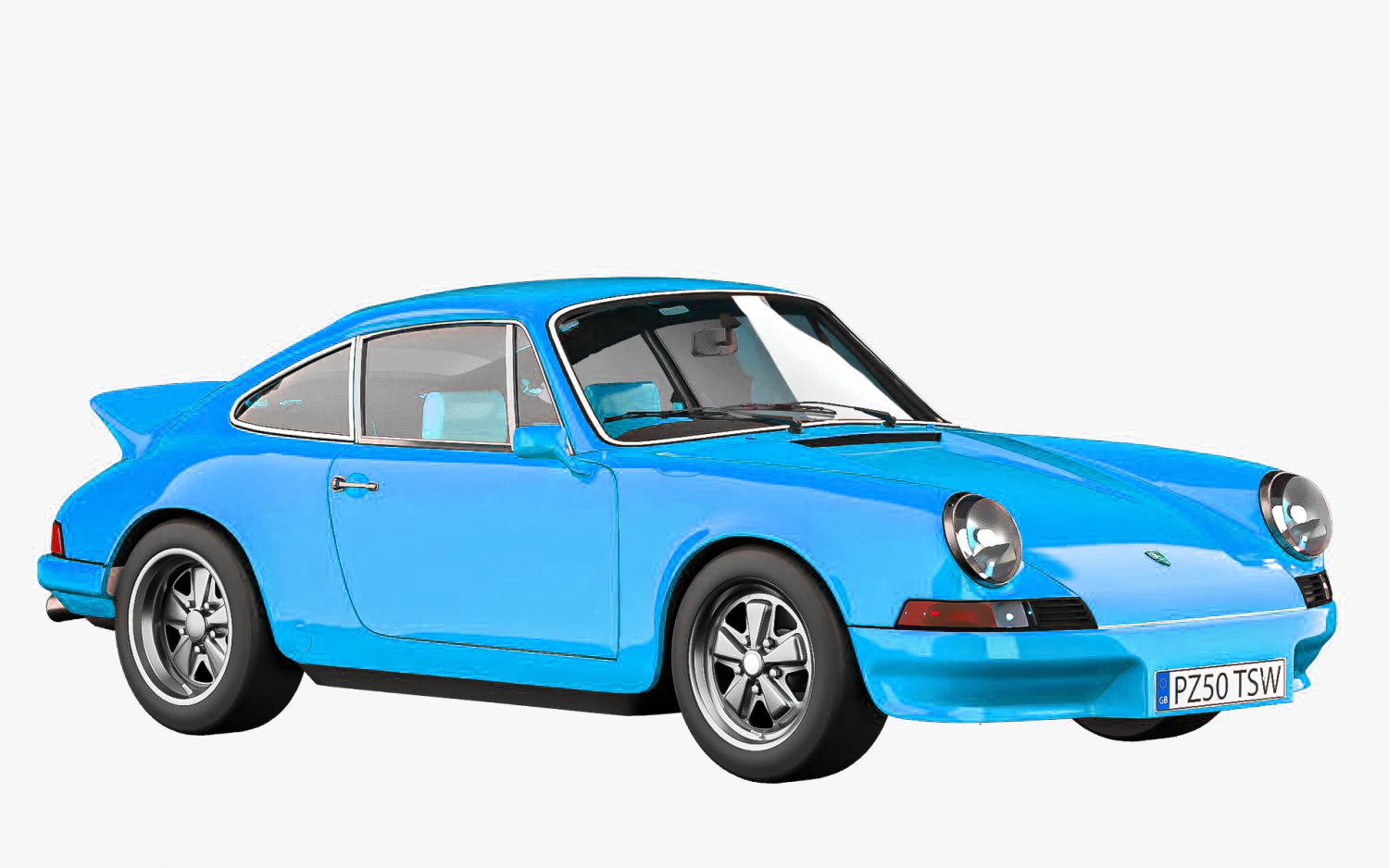 Porsche 911 Carrera RS 1973 3D Model .c4d .max .obj .3ds .fbx .stl .blend 