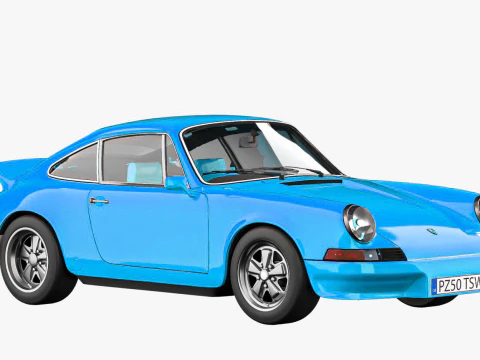 Porsche 911 Carrera RS 1973 3D Model