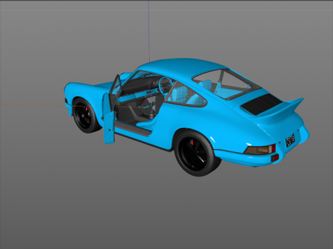 Porsche 911 Carrera RS 1973 3D 模型