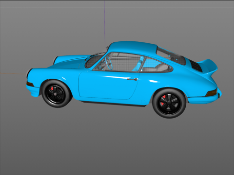 Porsche 911 Carrera RS 1973 3D 模型