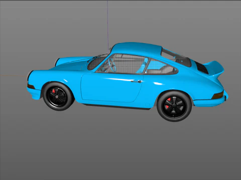 Porsche 911 Carrera RS 1973 3D Model
