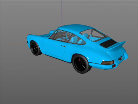Porsche 911 Carrera RS 1973 3D 模型