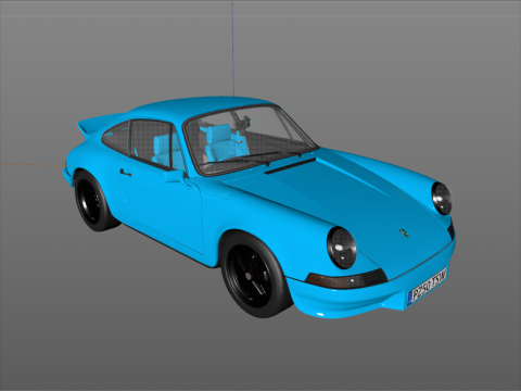 Porsche 911 Carrera RS 1973 3D 模型