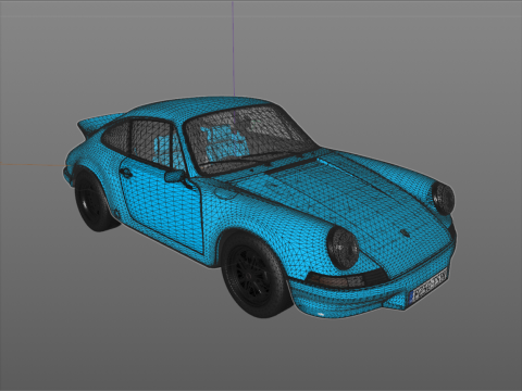Porsche 911 Carrera RS 1973 3D 模型