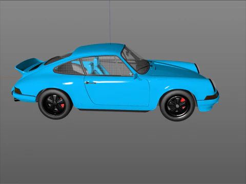 Porsche 911 Carrera RS 1973 3D Model