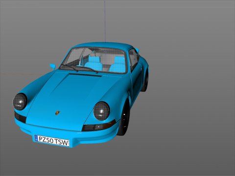 Porsche 911 Carrera RS 1973 3D 模型