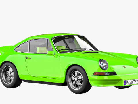 Porsche 911 Carrera RS 1973 3D Model