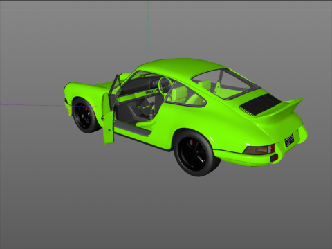 Porsche 911 Carrera RS 1973 3Dモデル
