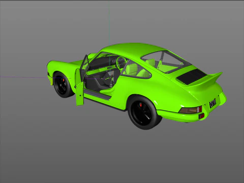 Porsche 911 Carrera RS 1973 Modelo 3D