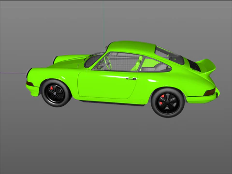 Porsche 911 Carrera RS 1973 3D Model