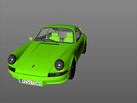 Porsche 911 Carrera RS 1973 3D Model