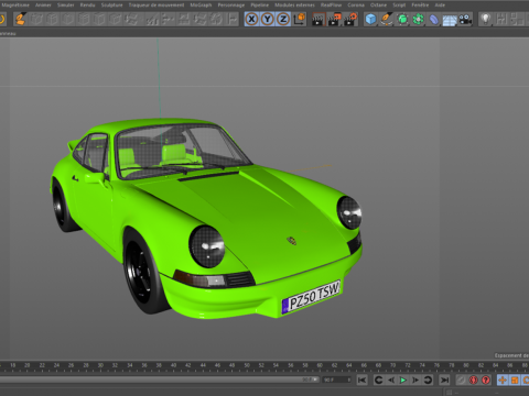 Porsche 911 Carrera RS 1973 Model 3D
