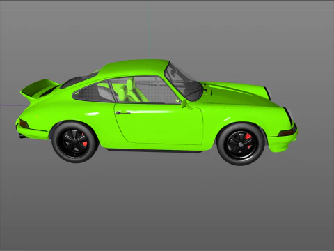 Porsche 911 Carrera RS 1973 3D Model