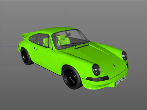 Porsche 911 Carrera RS 1973 3D Model