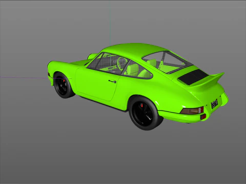 Porsche 911 Carrera RS 1973 3D Model